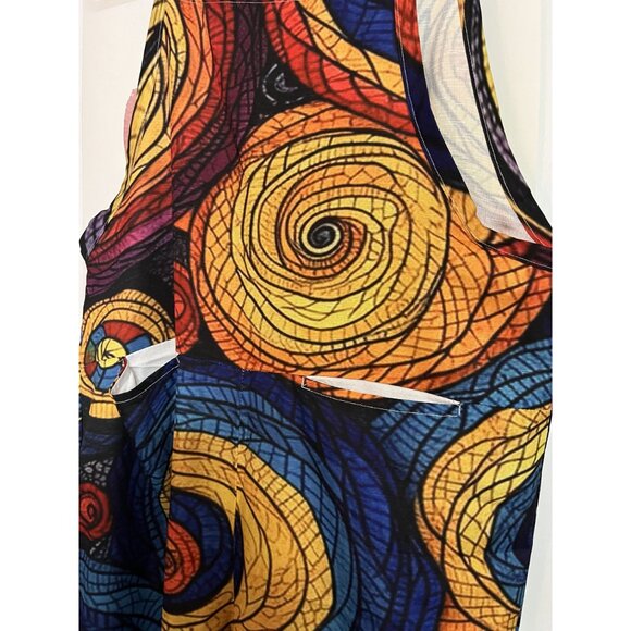 Colorful Swirl Pattern Jumpsuit Size L - Picture 6 of 7